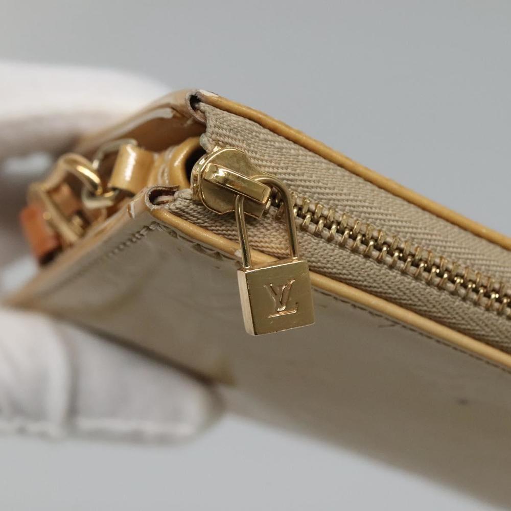 LOUIS VUITTON Monogram Vernis Lexington Pouch Beige M91010 LV Auth 136715 - Picture 10 of 16